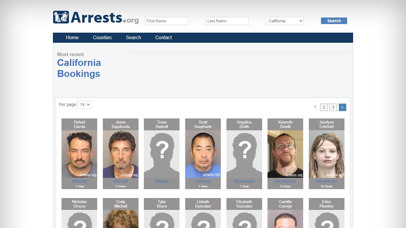 California Arrests and Inmate Search